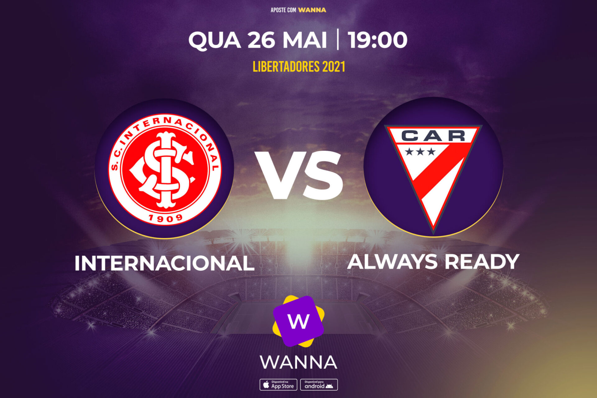 Internacional x Always Ready - Libertadores 2021 - Wanna